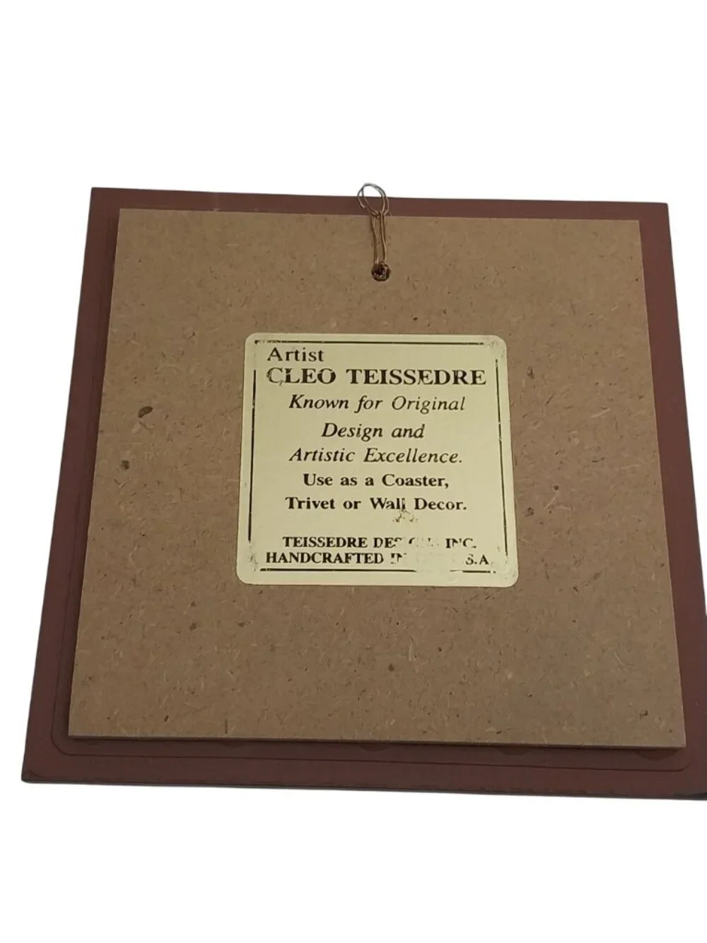Cleo Teissedre Designs Southwestern Native American Ceramic Tile Trivet
